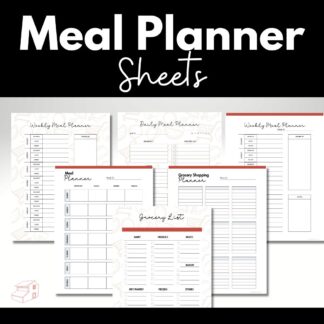 Homestead Meal Planner Set samples