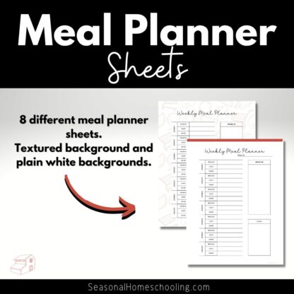 Homestead Meal Planner Set samples