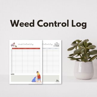 Weed Control Log samples